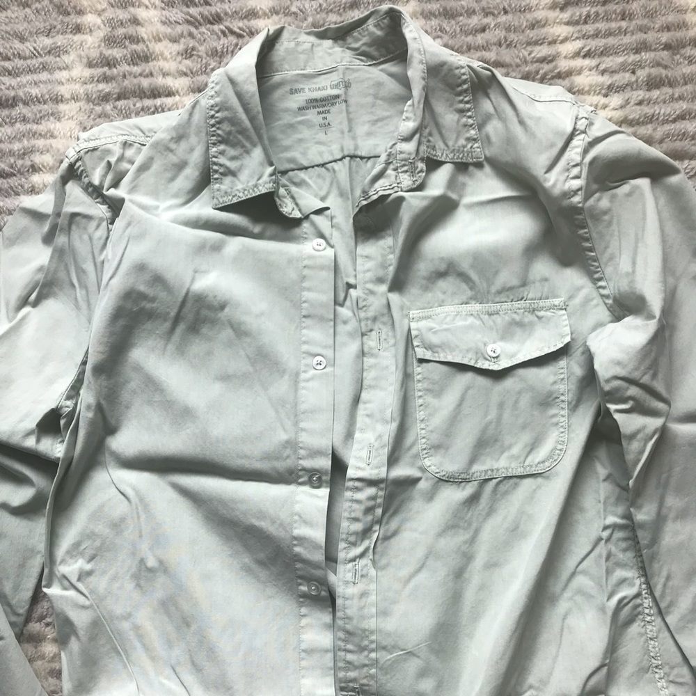 Save Khaki United Large Summer Weight Button Down